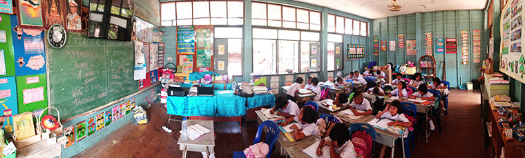 our cute little class room in our local school in thailand