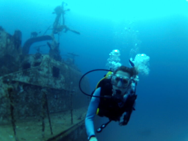 nitrox wreck scuba diving in Malaysia 