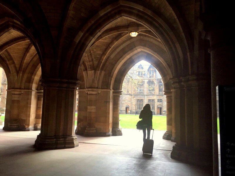 my very own Harry Potter Hogwarts campus at Glasgow university