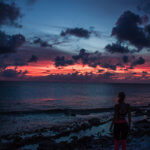 sunset hours on bonaire after doing some yoga