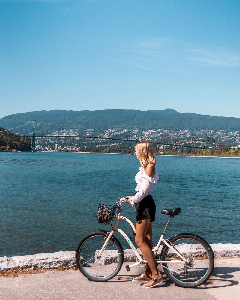 getting around the bike especially around Stanley park is a beautiful way to discover Vancouver 